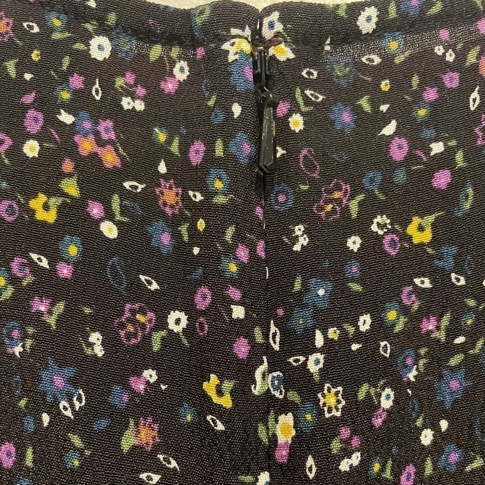 NWT Jack Wills Black Floral Short Sleeve Dress Size 4 - Picture 5 of 10